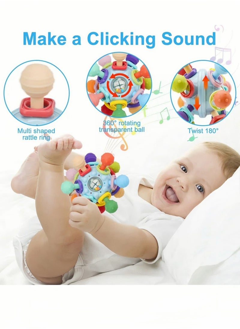 Lee Yon Baby Montessori Sensory Toys for 0-6 6-12 Months, Food Grade Teething Toys for Babies 0 3 6 9 12 18 Months, Newborn Infant Learning Developmental Toys Gifts for 1 2 Year Old Boys Girls, Multicolour  - Image 4