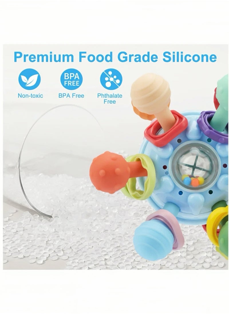 Lee Yon Baby Montessori Sensory Toys for 0-6 6-12 Months, Food Grade Teething Toys for Babies 0 3 6 9 12 18 Months, Newborn Infant Learning Developmental Toys Gifts for 1 2 Year Old Boys Girls, Multicolour  - Image 5