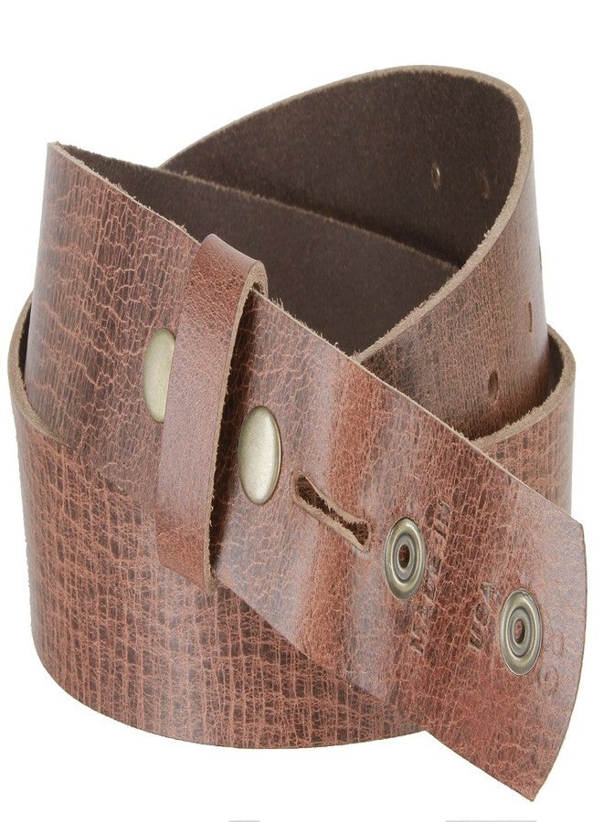 بيلتس.كوم حزام من قطعة واحدة من الجلد الطبيعي المحبب بالكامل، عرضه 1-1/2 بوصة (لون بني فاتح، 38) - Image 2