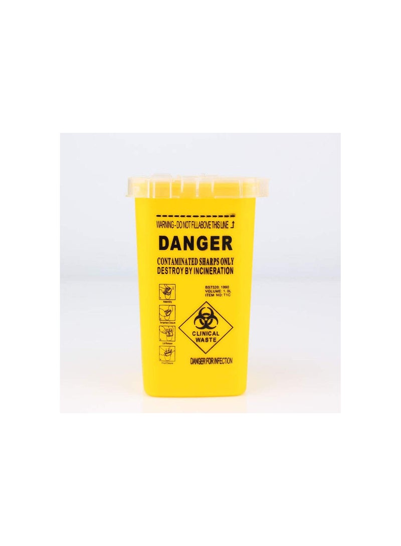 GGOOT Sharps Box Tattoo Needles Disposal Container Medical Supplies and Equipment (Yellow) - Image 5