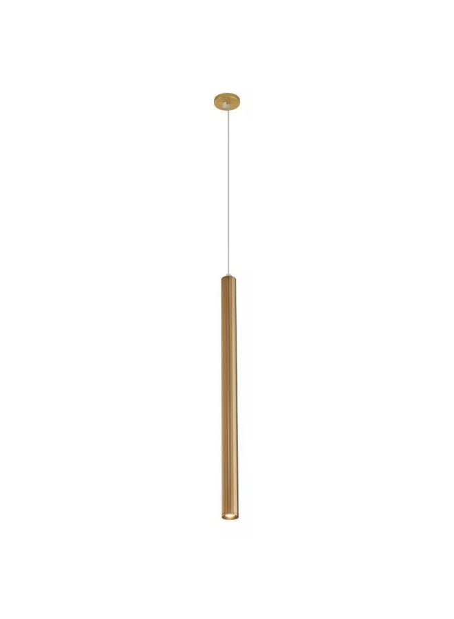 NERFA Elegant cylindrical pendant light in a luxurious gold finish, perfect for modern and upscale interiors. - Image 2
