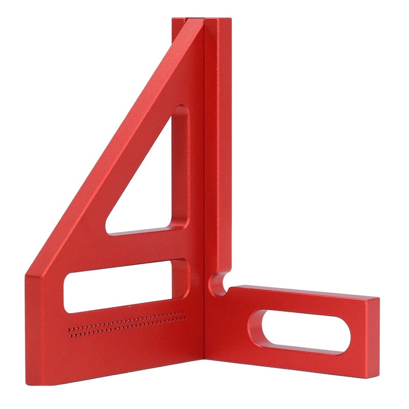 3D Multi Angle Measuring Ruler, Aluminum Alloy Woodworking Square Protractor, 45 90 Degree Miter Triangle Ruler for Woodworking, DIY Projects, Engineers and Carpenters, with - Image 4