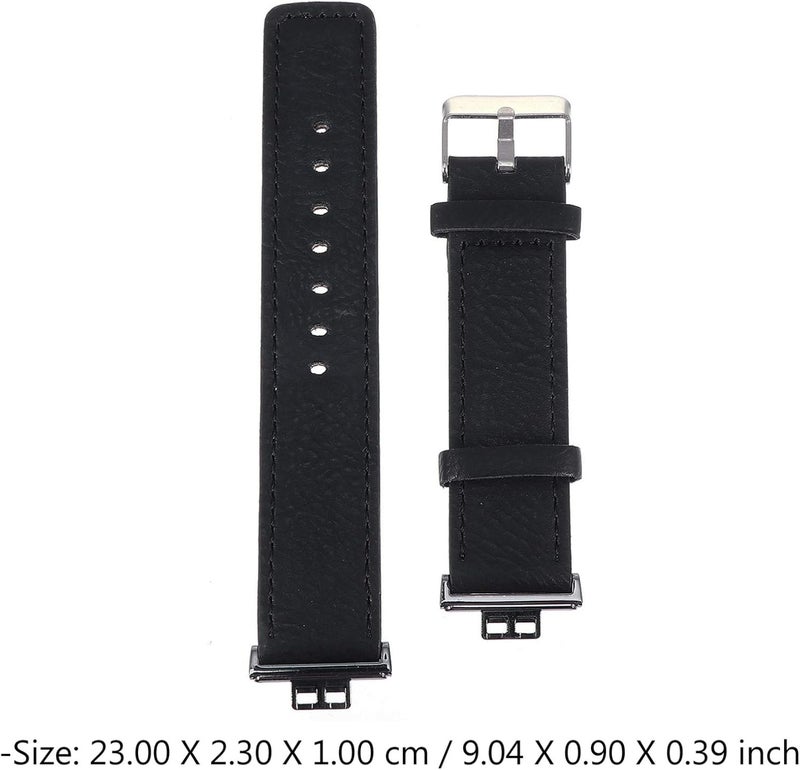 كلاراكو سوار ساعة من الجلد من كلاركو، سوار ساعة سريع الفك، سوار ساعة ذكية عتيق، أحزمة سيليكون ناعمة قابلة للتعديل للنساء والرجال متوافقة مع ساعة هواوي فيت - Image 2