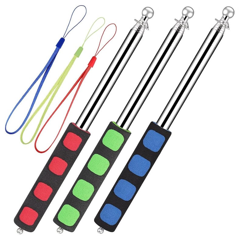 Telescopic Flagpole – 1.6m, Red, Yellow, and Blue, 3 Colors, for Garden, Event, Lightweight