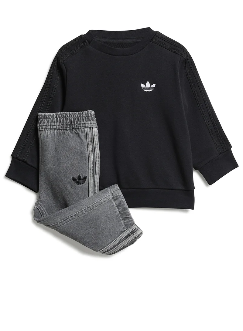 adidas Originals Infant Denim Crew Set
