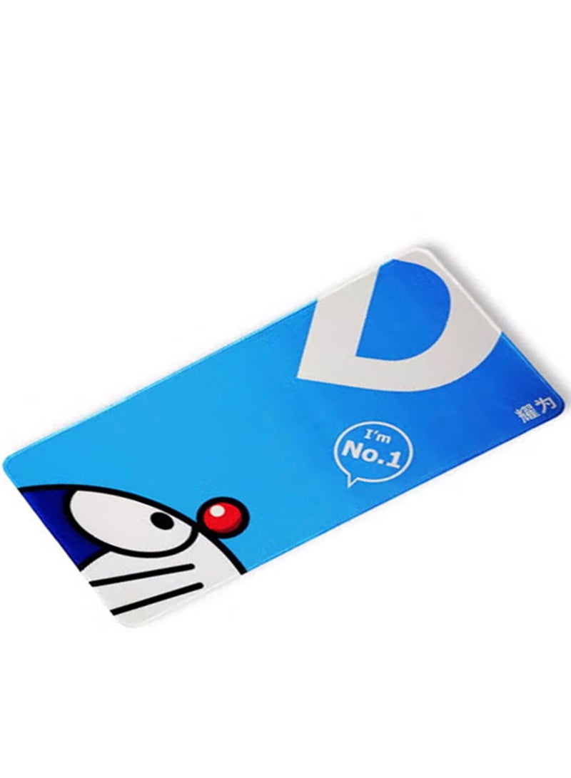 Large Mouse Pad, Doraemon Spacetoon Style (70cm x 30cm x 2mm), HD Print Pattern Desk Mat, Extended Mouse Pad and Keyboard Mouse Pads, Waterproof Fabric Surface Mouse Pads for Office, Non-Slip Rubber Base - Image 3