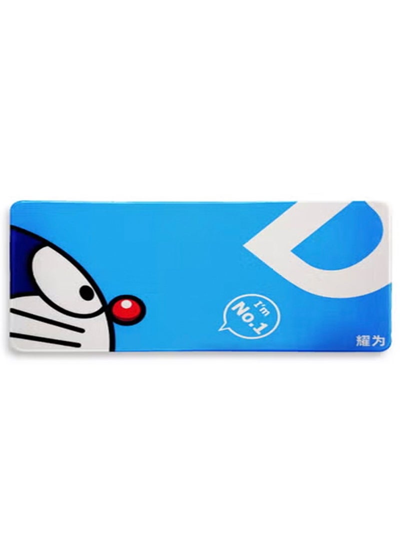 Large Mouse Pad, Doraemon Spacetoon Style (70cm x 30cm x 2mm), HD Print Pattern Desk Mat, Extended Mouse Pad and Keyboard Mouse Pads, Waterproof Fabric Surface Mouse Pads for Office, Non-Slip Rubber Base - Image 1