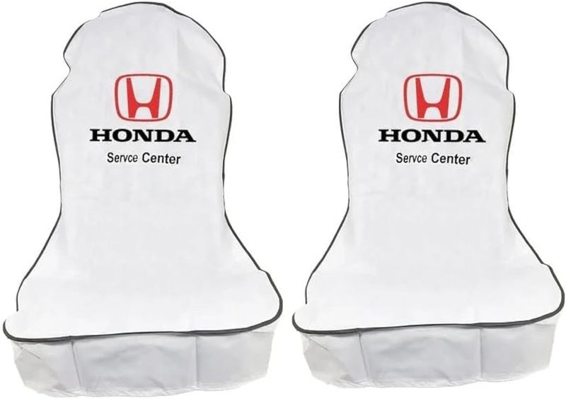Honda Universal Car Seat Cover Set for Front Seats – 2 Pieces Workshop Style Seat Protector, Dust Dirt & Grease Protection Cover for Service Center and Daily Use - Image 1