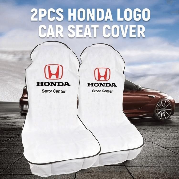 Honda Universal Car Seat Cover Set for Front Seats – 2 Pieces Workshop Style Seat Protector, Dust Dirt & Grease Protection Cover for Service Center and Daily Use - Image 2