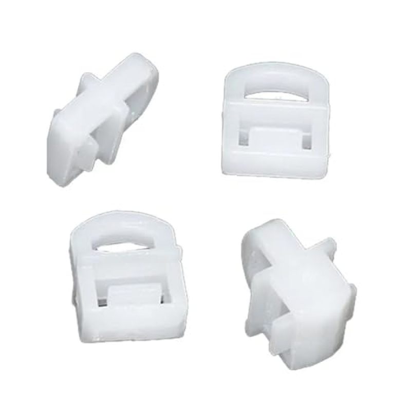 Truck Curtain Clips 30-Piece Plastic Fasteners Truck Side Curtain Buckle Rings With Straight Pulley Fittings - White Rivet Clips Commercial Vehicle Tarp Hardware For Heavy-Duty Hauling - Image 3