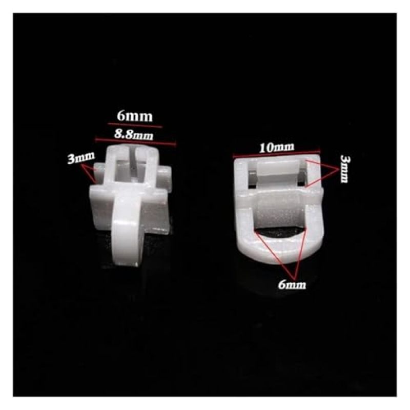 Truck Curtain Clips 30-Piece Plastic Fasteners Truck Side Curtain Buckle Rings With Straight Pulley Fittings - White Rivet Clips Commercial Vehicle Tarp Hardware For Heavy-Duty Hauling - Image 2