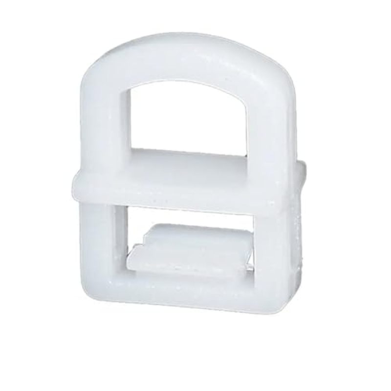 Truck Curtain Clips 30-Piece Plastic Fasteners Truck Side Curtain Buckle Rings With Straight Pulley Fittings - White Rivet Clips Commercial Vehicle Tarp Hardware For Heavy-Duty Hauling - Image 4