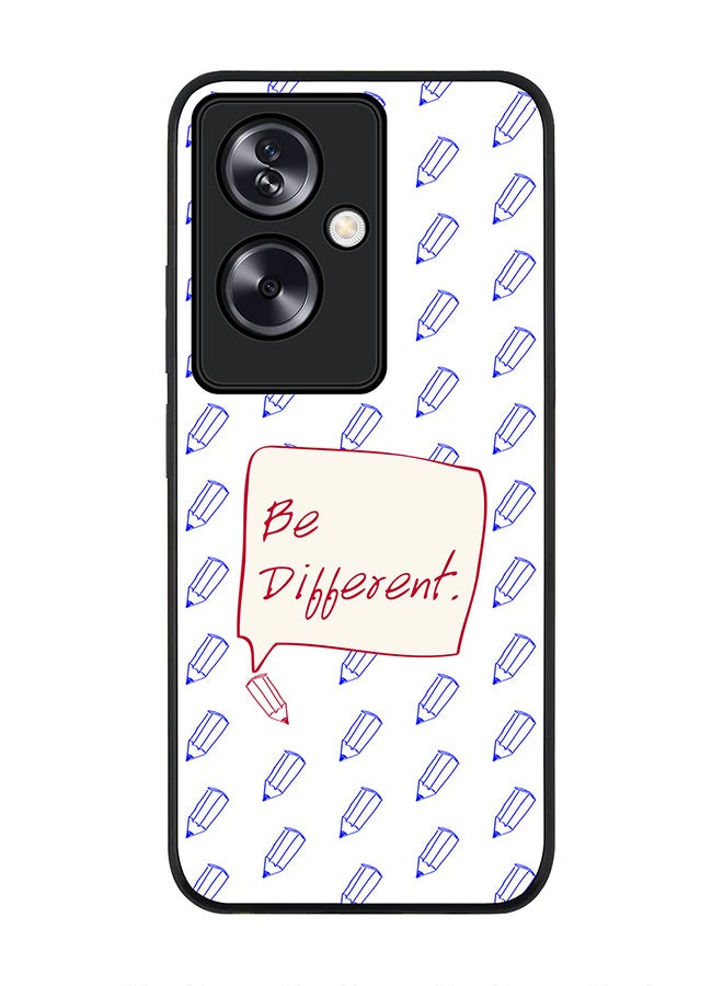 Stylizedd Rugged Black Edge Case for Oppo A79 5G, Slim fit Soft Case Flexible Rubber Edges Anti Drop TPU Gel Thin Cover - Be Different - Image 1