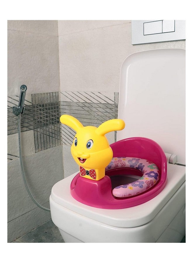 KORBOX Bonny Toilet Training Pottty Seat For 6 Months To 4 Years Age Kids. (Pink) - Image 3