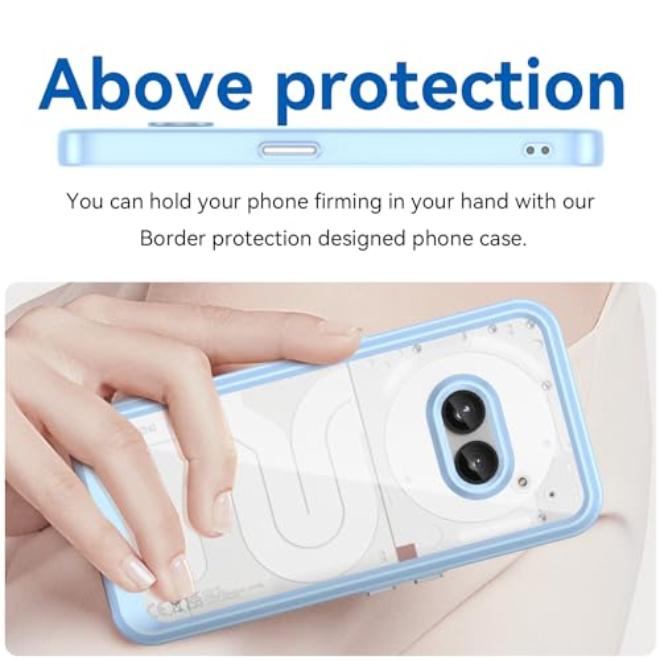 Daily drop protection slim phone case for Nothing Phone 2A – military-grade shockproof TPU with non-yellowing flexible silicone construction - Image 4