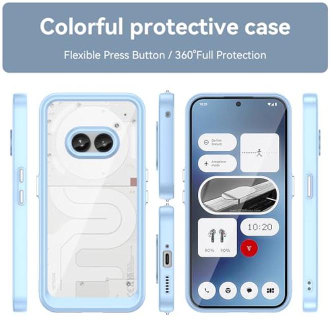 Daily drop protection slim phone case for Nothing Phone 2A – military-grade shockproof TPU with non-yellowing flexible silicone construction - Image 2