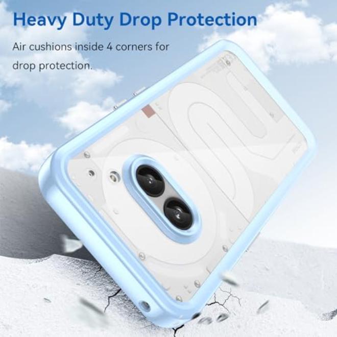Daily drop protection slim phone case for Nothing Phone 2A – military-grade shockproof TPU with non-yellowing flexible silicone construction - Image 3