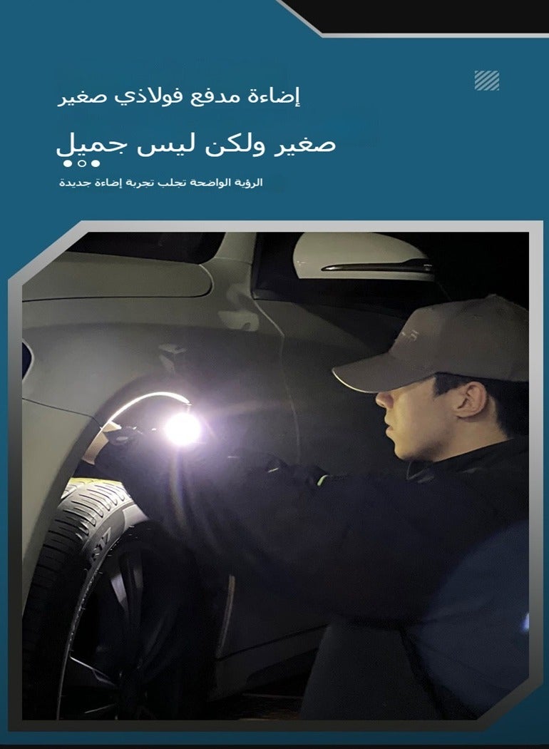 Mini Keychain EDC Flashlight 1000 Lumens Rechargeable LED Torch Portable Tactical Pocket Light with Magnet Clip USB-C Waterproof 6 Modes - Image 4