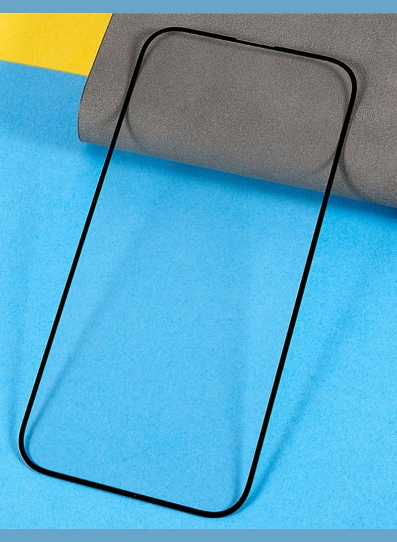 BORTONY Screen Protector Compatible for iPhone 14 Pro Max [6.7 Inch] Full Coverage 9D Tempered Glass Film For iPhone 14 Pro Max Clear/Black - Image 2