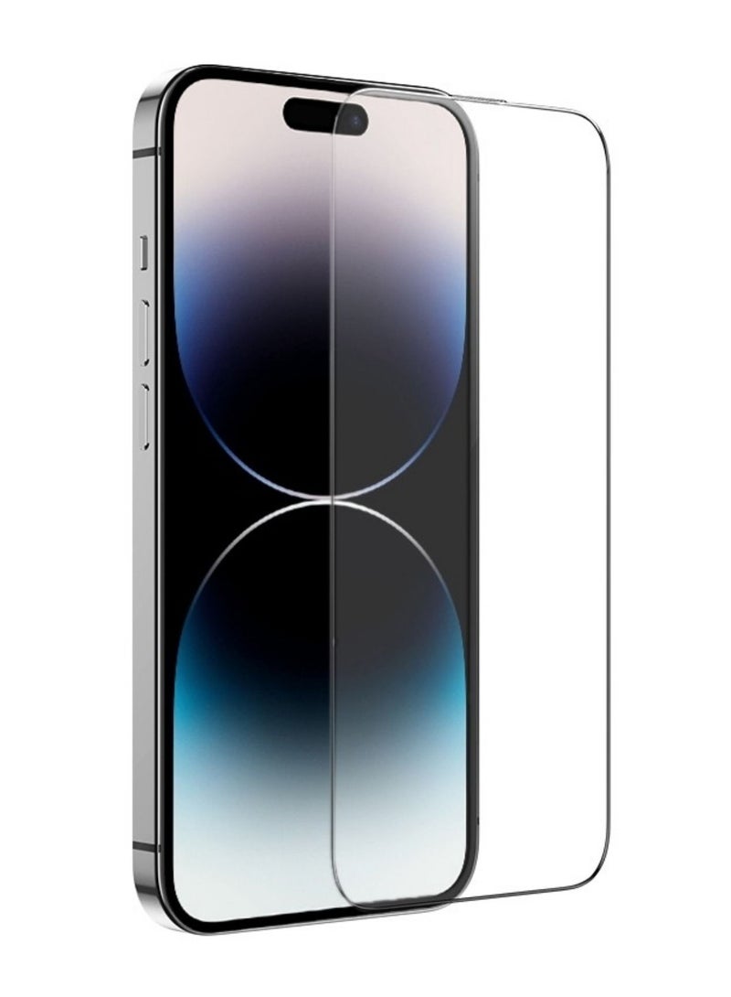 BORTONY Screen Protector Compatible for iPhone 14 Pro Max [6.7 Inch] Full Coverage 9D Tempered Glass Film For iPhone 14 Pro Max Clear/Black - Image 4