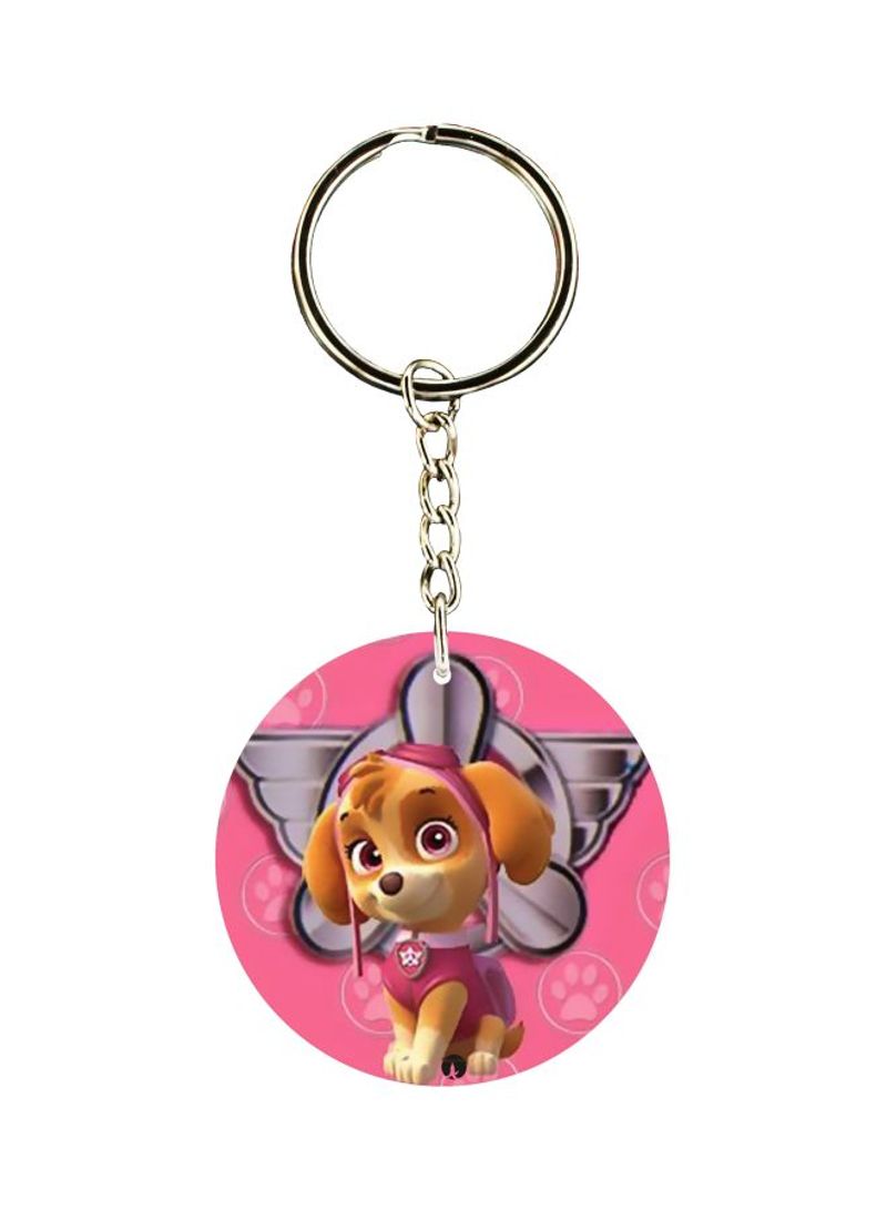 RKN Dog Printed Dual Sided Keychain