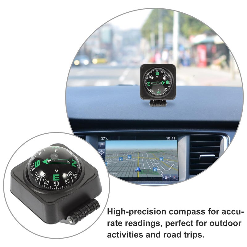 Black Car Dashboard Compass Ball for Accurate Direction Navigation Marine Outdoor Travel - Image 4