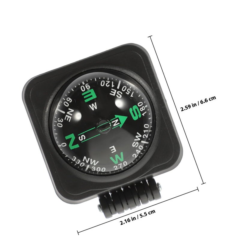 Black Car Dashboard Compass Ball for Accurate Direction Navigation Marine Outdoor Travel - Image 3