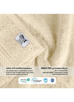 Rest Bath Towel Set Of 6 Ivory Cotton Towel 70X140Cm , 47X55 Inch Luxury Hotel Towel Set Absorbent Durable Lightweight Washable Quick Dry Spa Quality Beach Family Bath Towel.  - Image 4