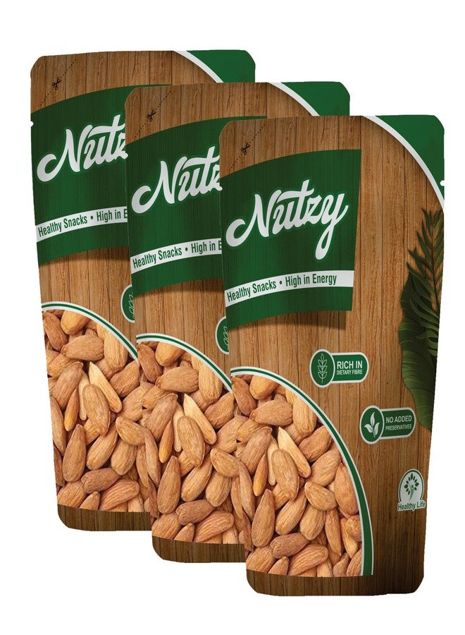 Nutzy Premium Almonds (Gurbandi Almonds, 600g) - Image 1