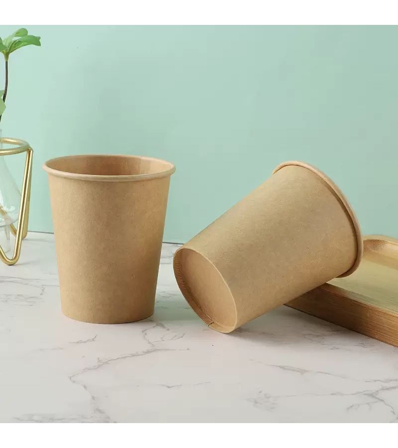 50 Disposable Kraft Paper Cups For Hot And Cold Beverages Suitable For Parties Home And Office Use - Image 4