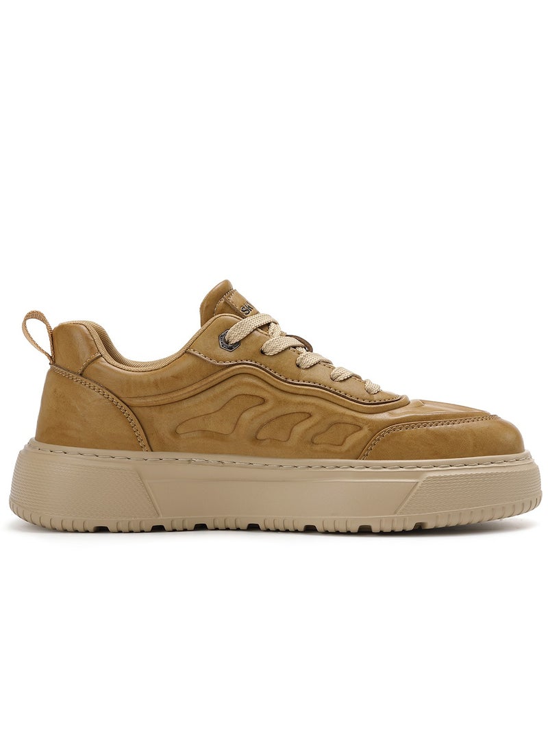 Sky View SKY VIEW Men's Fashion Shoes Ultrafine Fiber Vamp Casual Shoes For Men Non Slip Lace Up Chunky Sneakers Cushioned And Lightweight Low Top Walking Shoes  - Image 2