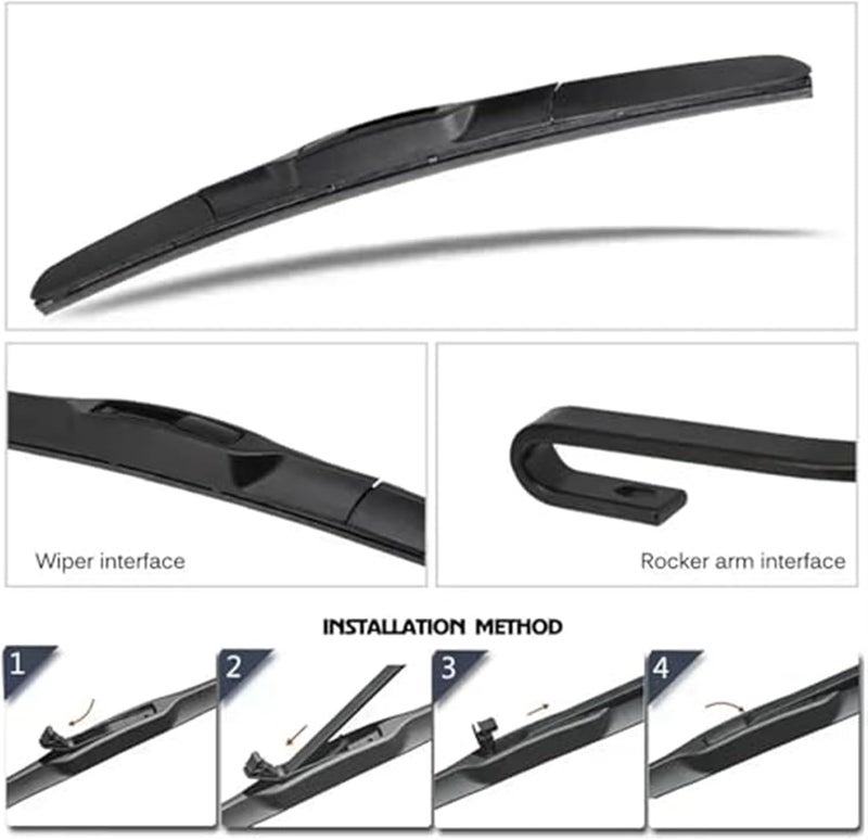 QASULER Car Front Wiper Blades for Porsche Boxster 987 - Image 2