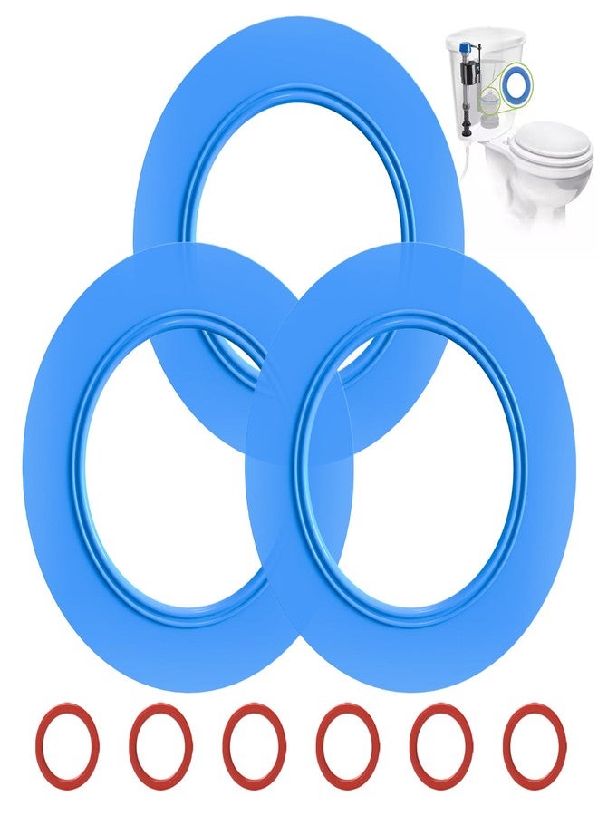 اولنوسو ختم صمام التدفق لمرحاض American Standard وEljer، مجموعة من 3 قطع غيار مرحاض 7301111-0070A طقم استبدال صمام التدفق المصنوع من مادة السيليكون المطورة لحلقة حشية صمام التدفق لـ Champion 4 وEljer Titan 4 - Image 1
