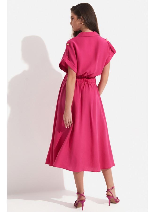 جون فستان قميص ميدي - Image 5