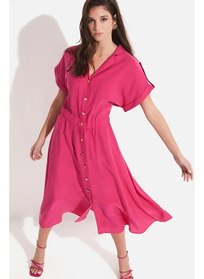 جون Shirtdress Midi Dress