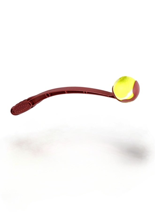 DXGEARS Cricket Ball Thrower Speed Bowling For Batting And Fielding Practice Play With Tennis And Leather Balls Maroon Color  - Image 1