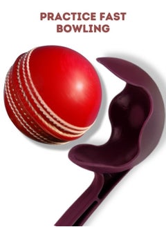 DXGEARS Cricket Ball Thrower Speed Bowling For Batting And Fielding Practice Play With Tennis And Leather Balls Maroon Color  - Image 4