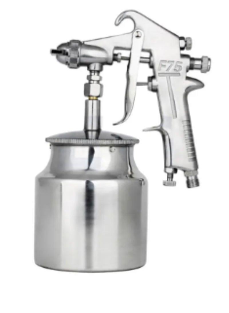 makute F75S Spray Gun, 800ml Capacity, 1.5mm Nozzle, 45-80 PSI Air Pressure, High-Performance HVLP Paint Sprayer  - Image 3