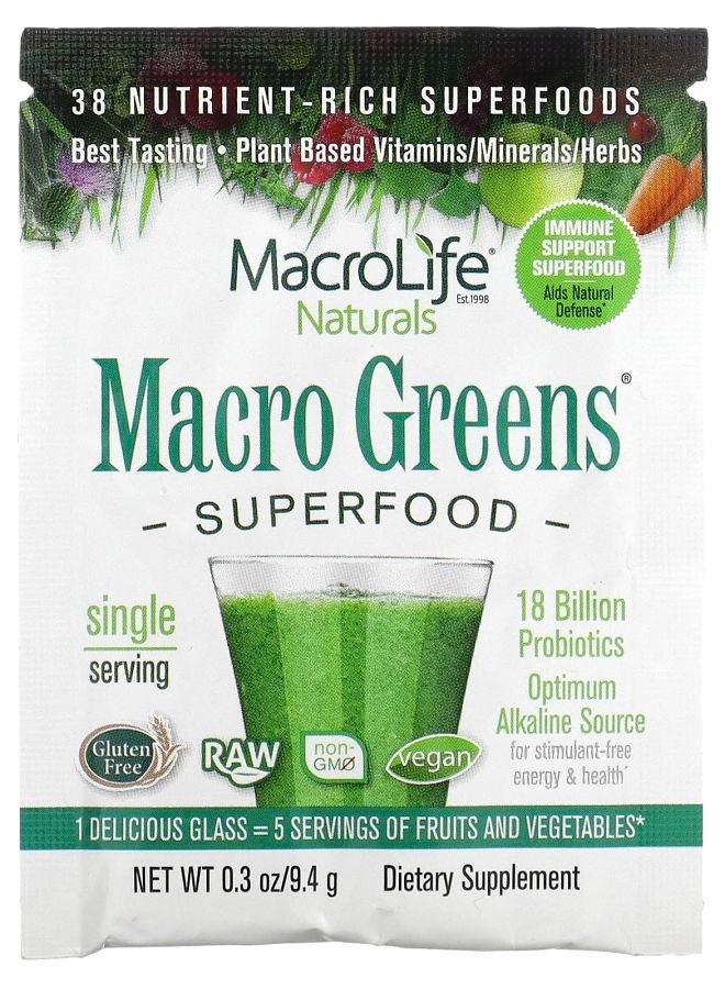 MacroLife Naturals Macro Greens Superfood 0.3 oz (9.4 g)