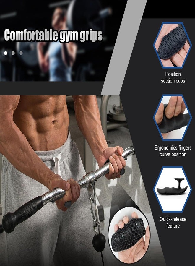 TecoKart® Gym Hand Grip - Durable Silicone Hand Grip for Gym Training, Anti-Slip Palm Protector, Ergonomic Gym Grips for Men and Women for Weightlifting, Exercise, Fitness - Image 3