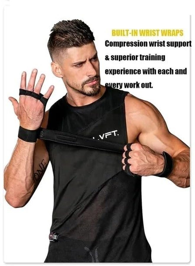 Alexvyan Gym Gloves with Wrist Support Grip and Breathable Gym Glove Design Used for Weight Lifting, Pull Up, Crossfit, Cycling, Driving, Fitness, Gym Training - Image 3