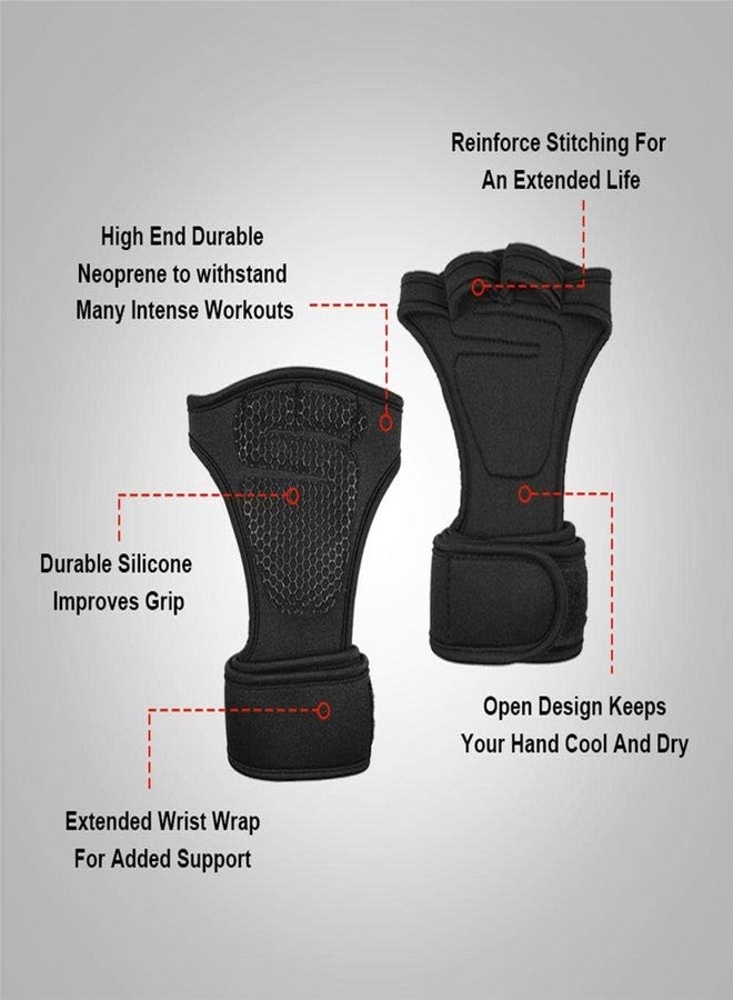 Alexvyan Gym Gloves with Wrist Support Grip and Breathable Gym Glove Design Used for Weight Lifting, Pull Up, Crossfit, Cycling, Driving, Fitness, Gym Training - Image 4