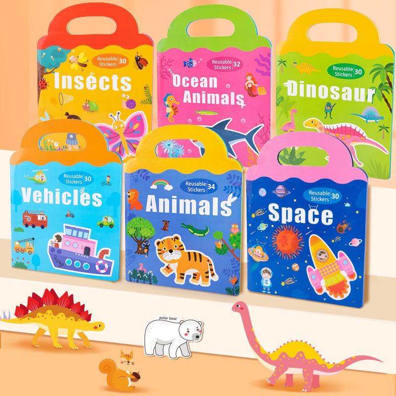 Children'S Magnetic Puzzle Stickers Cognitive Enlightenment Early Education Educational Three-Dimensional Animal Puzzle Toys - Image 2