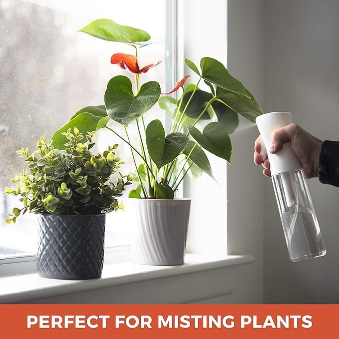 METROWAVE Mist Spray Bottle Plastic 200 ml Pack of 2 Salon Spray Bottle Hair Styling Suitable for Cleaning Liquid Water Cooking Oil Multipurpose Cloth Ironing Pets Plants Home Garden - Image 5