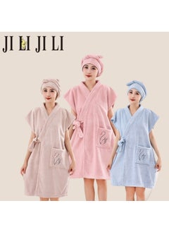 Generic Soft Absorbent Womens Bathrobe One size fits all 