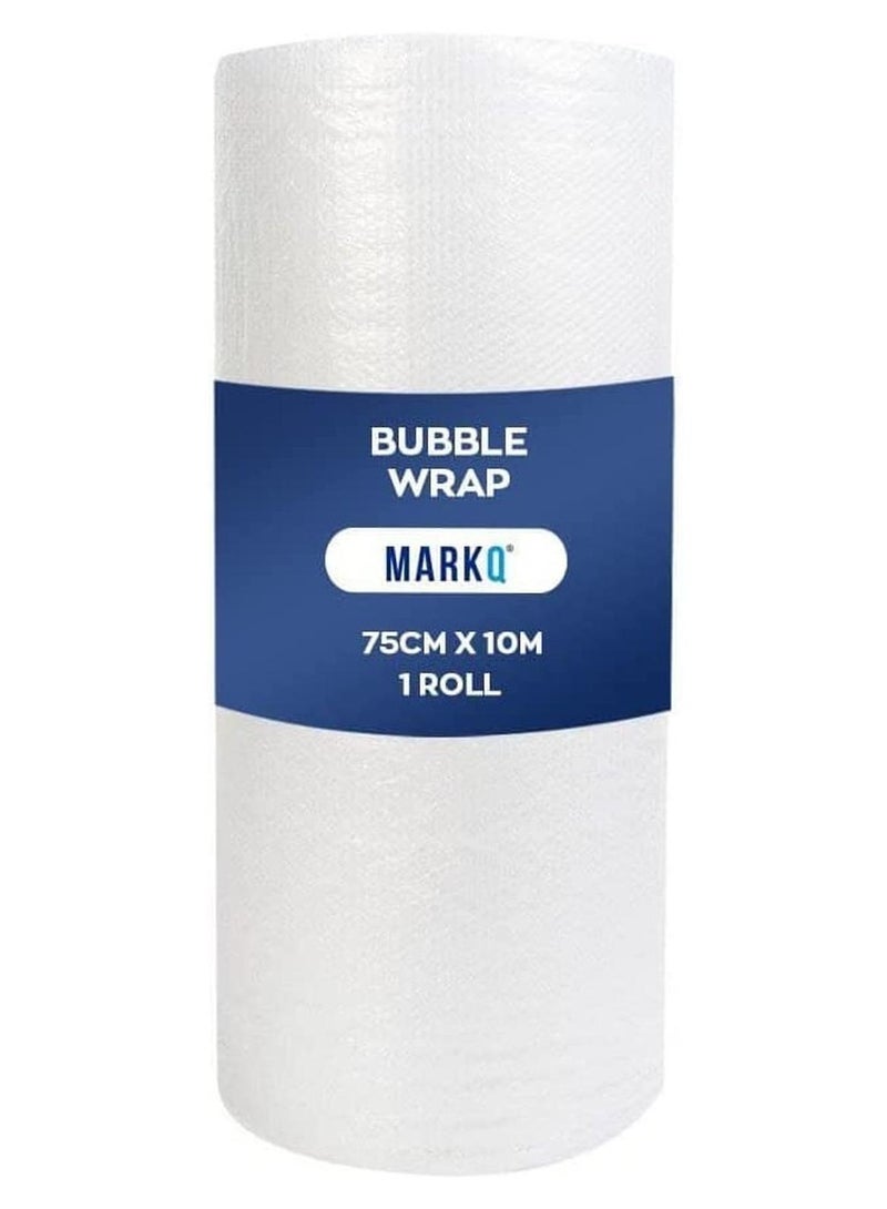 MARKQ Bubble Wrap Roll, 75 cm x 10 m Air Bubble Cushioning Wrap for Packaging, Shipping, Mailing, Packing and Moving Supplies - Image 1