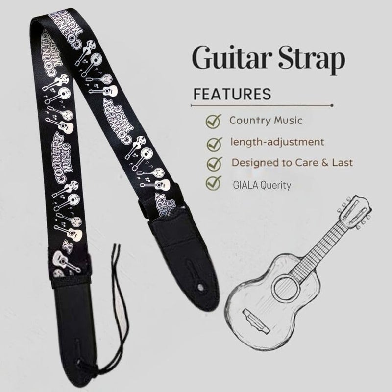Mocking Bird Guitar Strap for Acoustic Adjustable Buckle Electric Guitar Strap Polyester Guitar Belt For Acoustic/Bass/Electric Guitars - Image 2