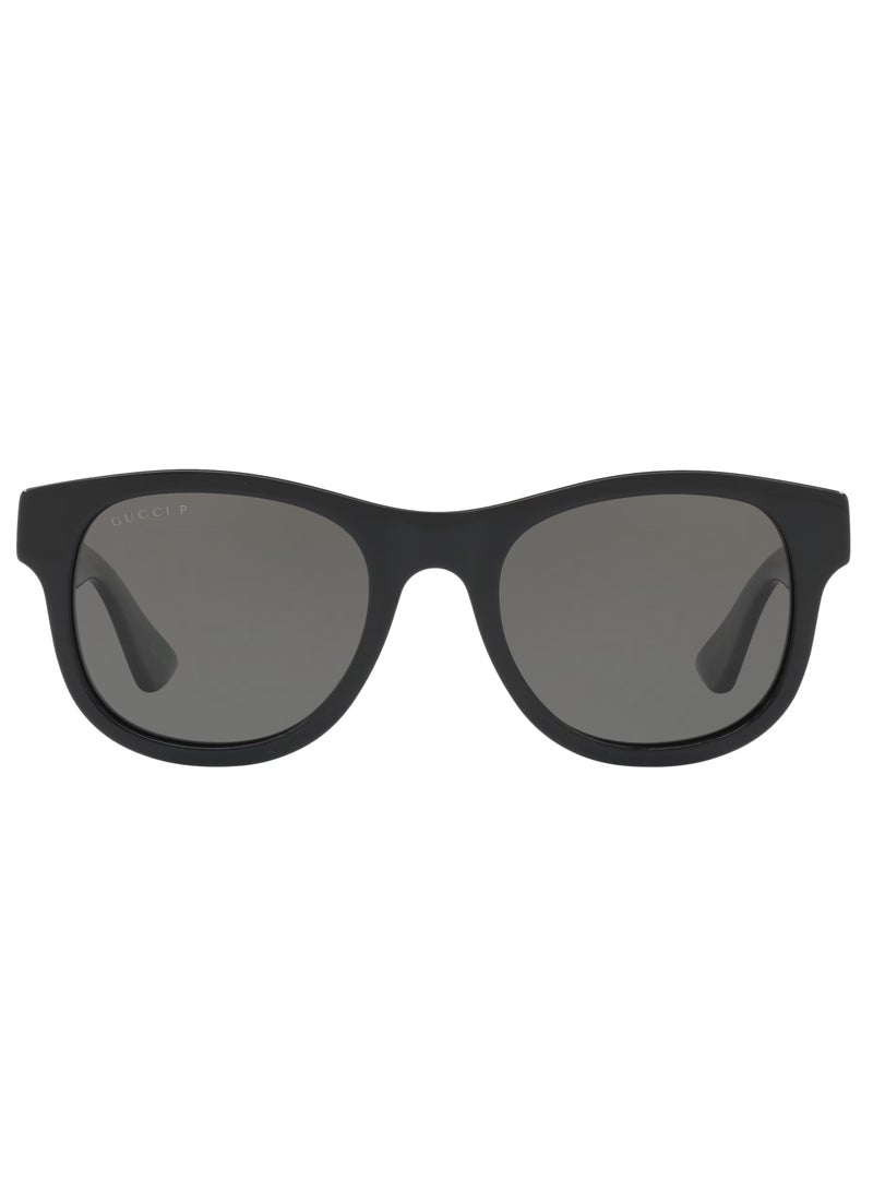 Gucci Men Black Square Sunglasses with Grey lenses GG0003S 006 52mm - Image 2