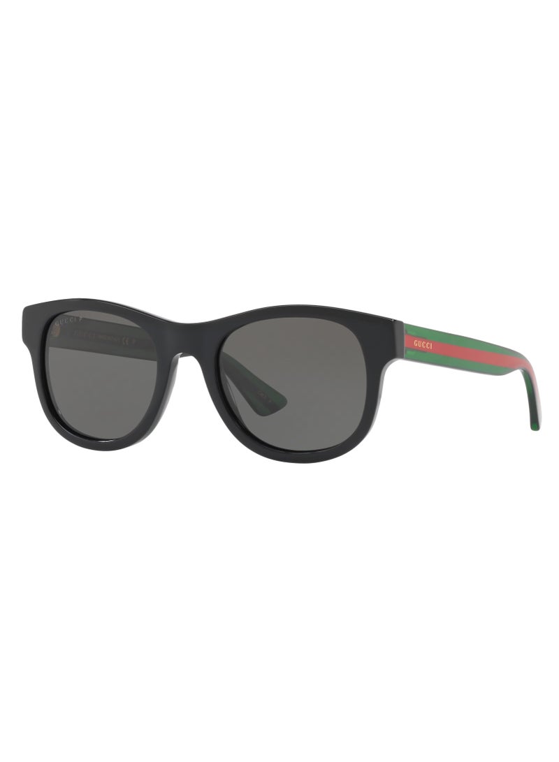 Gucci Men Black Square Sunglasses with Grey lenses GG0003S 006 52mm - Image 1