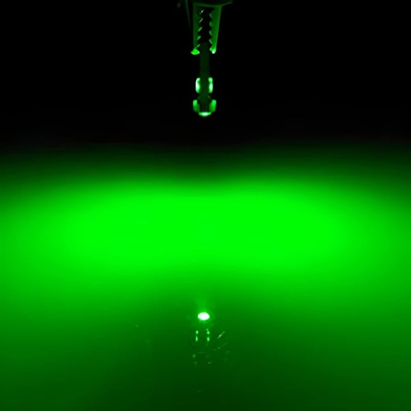 AUXLIGHT Green T5 37 74 2721 PC74 PC37 LED Bulb, 3030 Chips Super Bright 12 Volt Replacements, Interior Dome Map Dashboard Indicator Instrument Panel Gauge Cluster Lamp Lights (Pack of 10) - Image 2